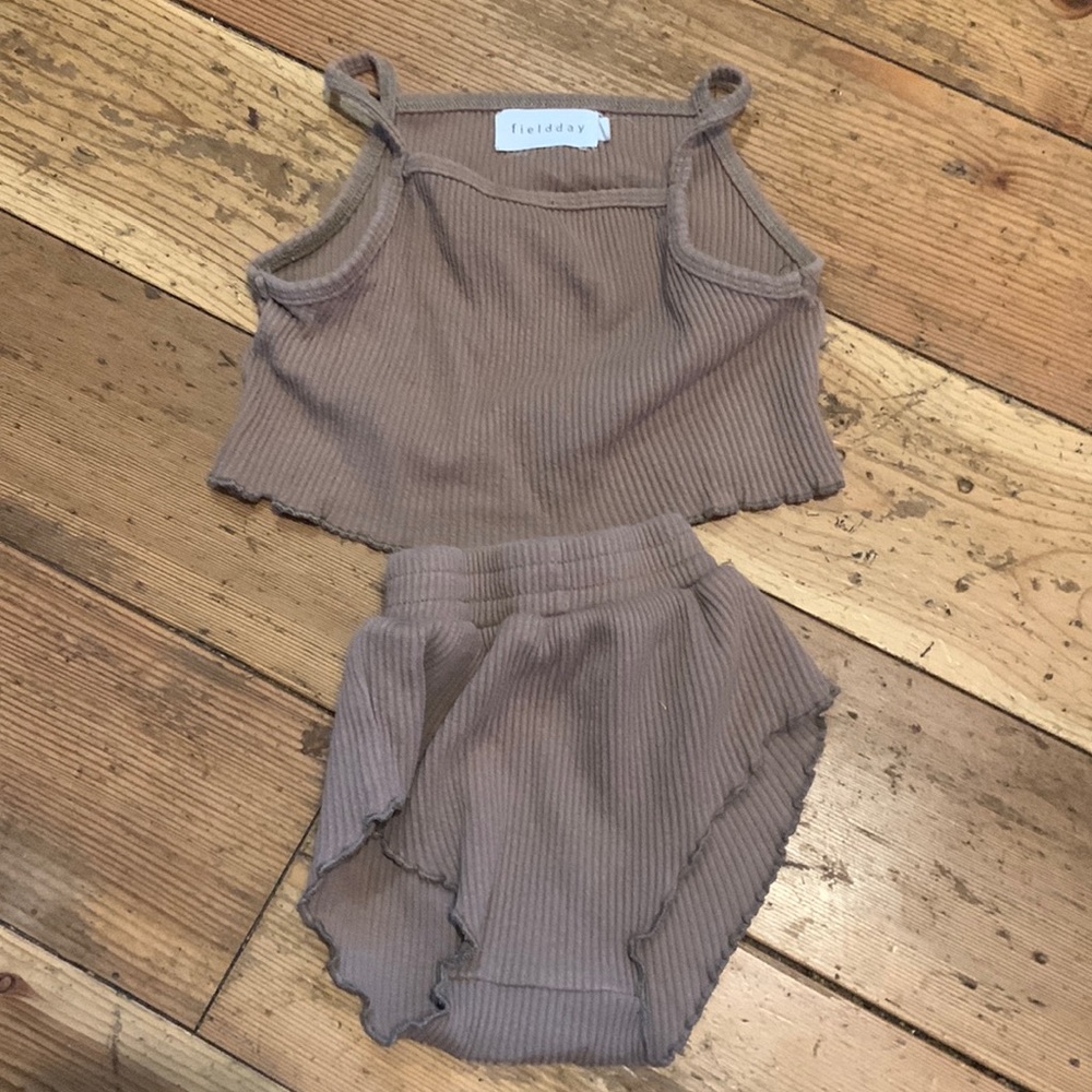 Crop top and bloomer set